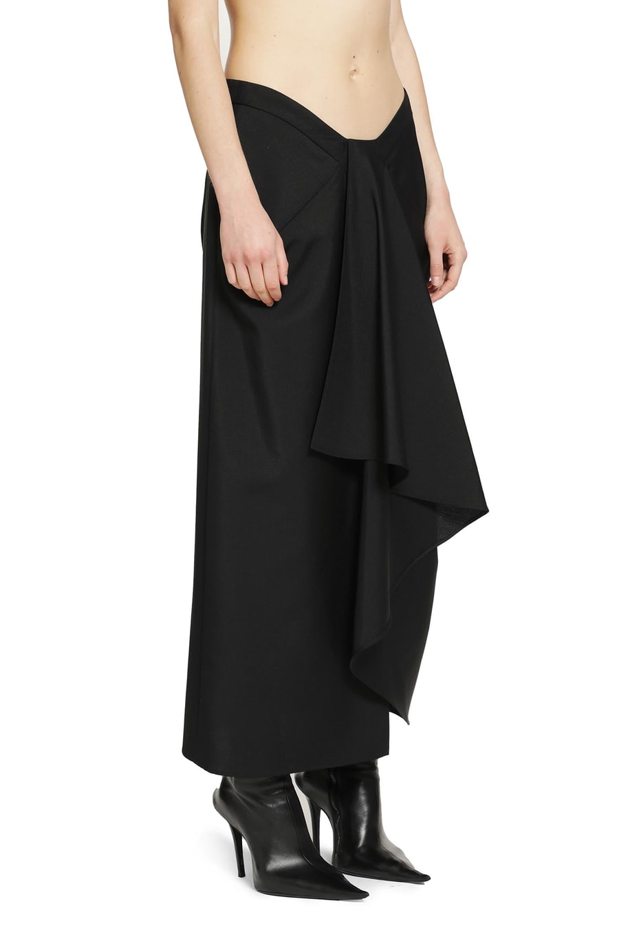 Givenchy Draped Wool Mohair Skirt, view 3