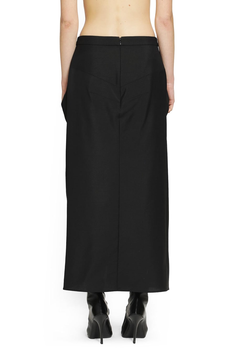 Givenchy Draped Wool Mohair Skirt, view 4