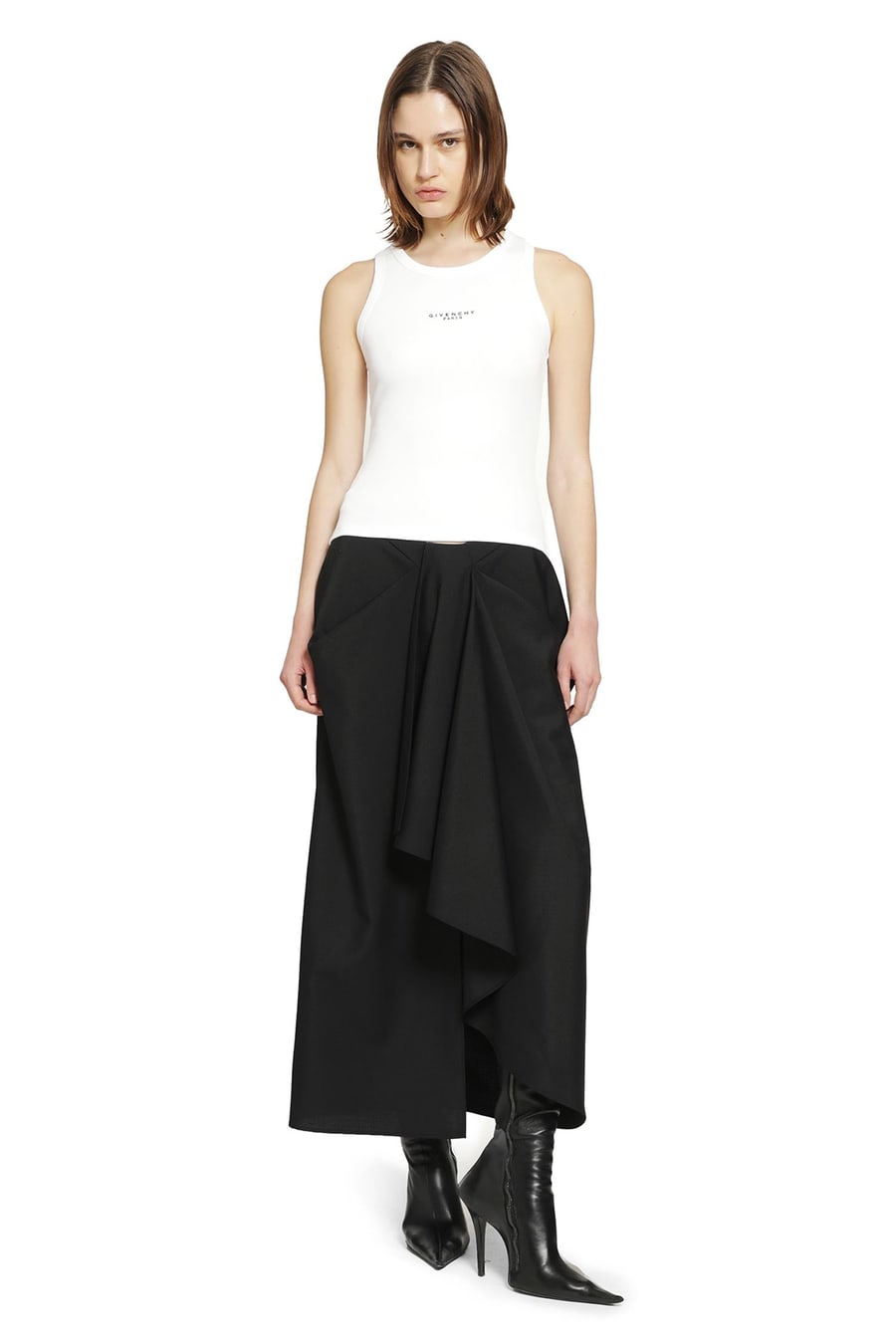 Givenchy Draped Wool Mohair Skirt, view 5