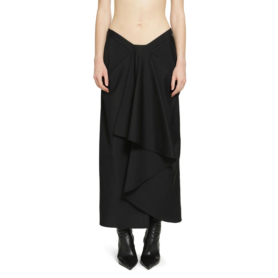 Givenchy Draped Wool Mohair Skirt, view 6