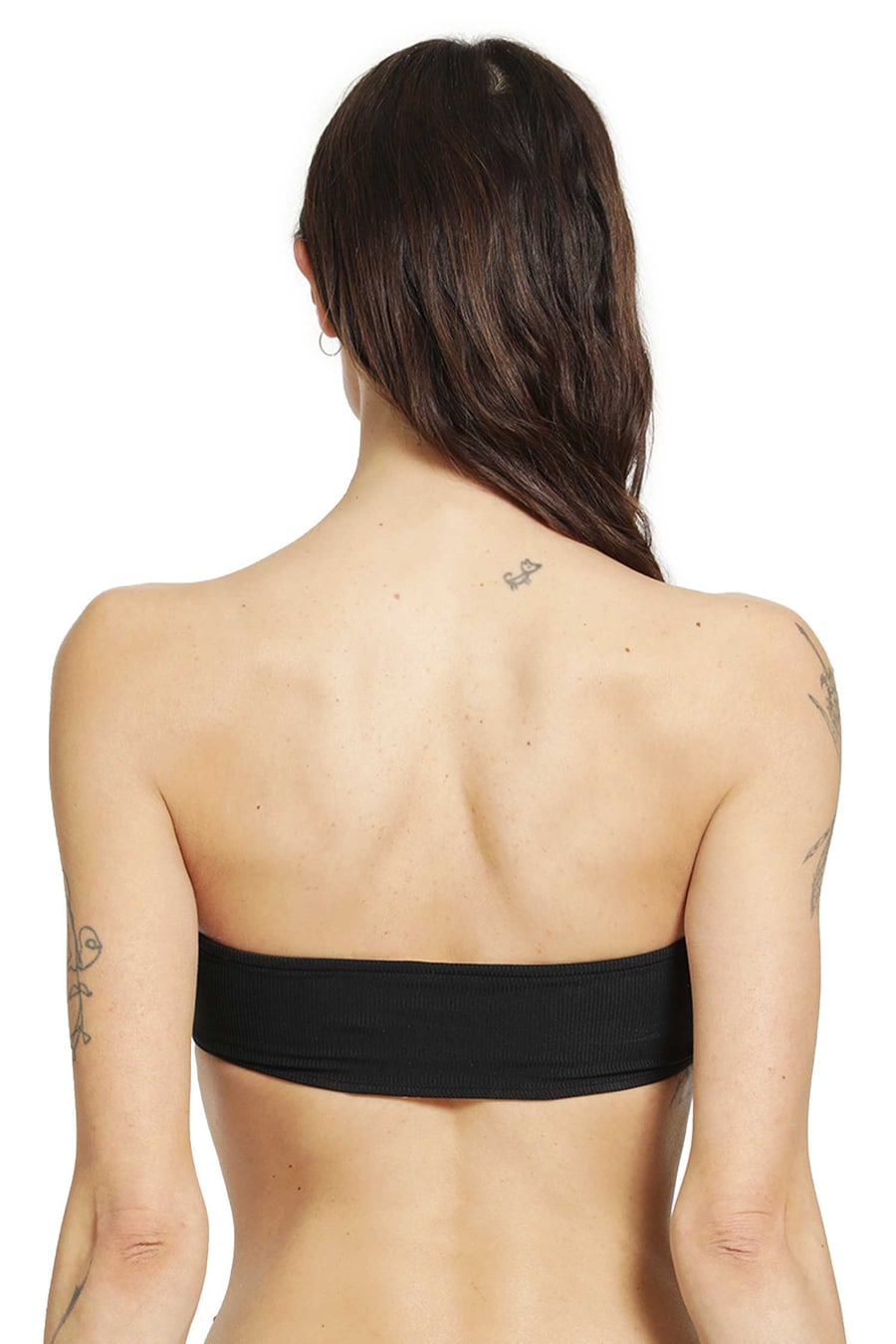 Toteme Ribbed Strapless Bikini Top, view 3