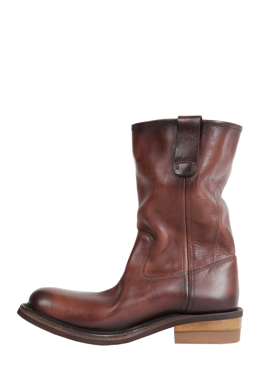 Miu Miu Foule Leather Boots, view 4