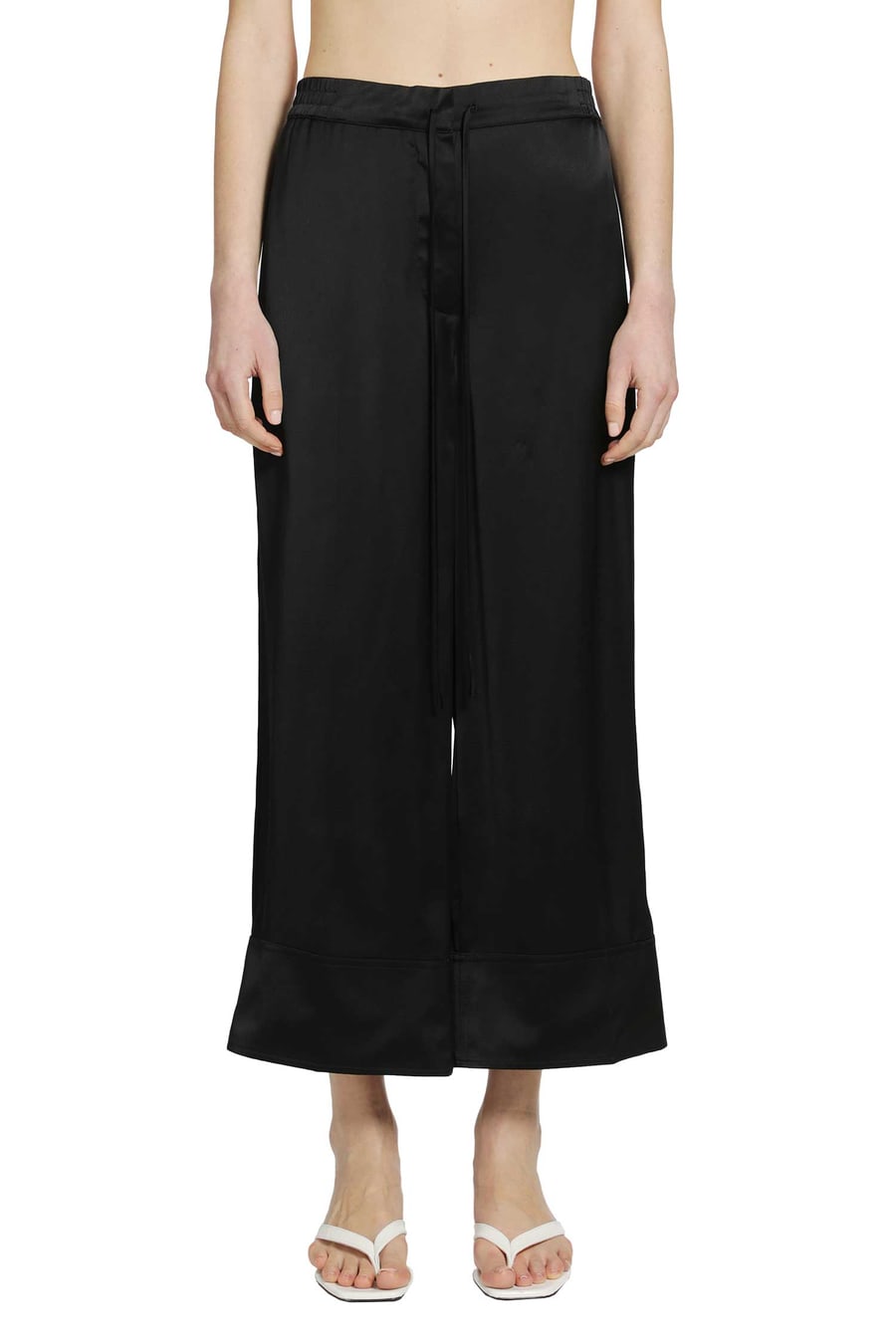 Toteme Satin Drawstring Trousers, view 2