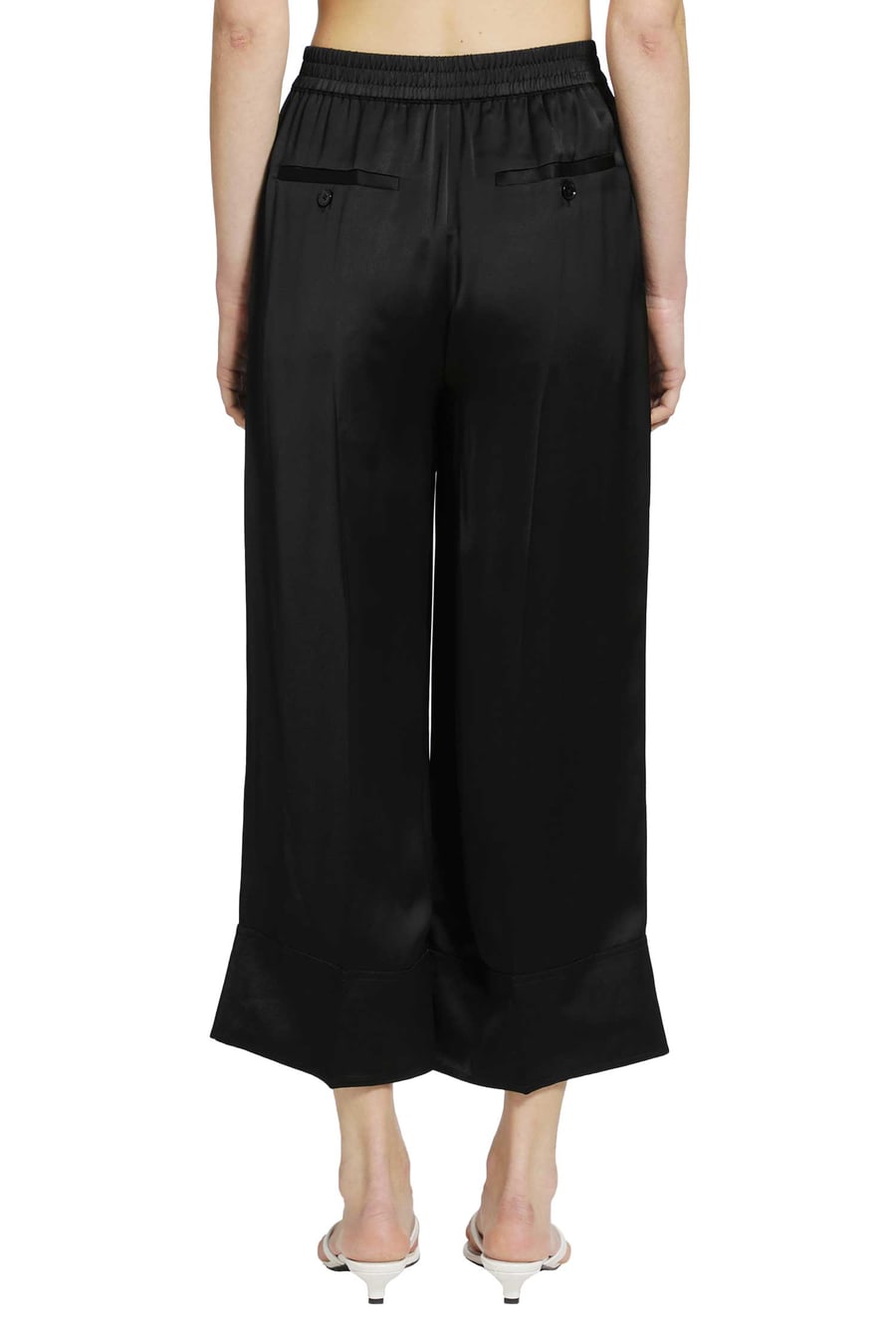 Toteme Satin Drawstring Trousers, view 4