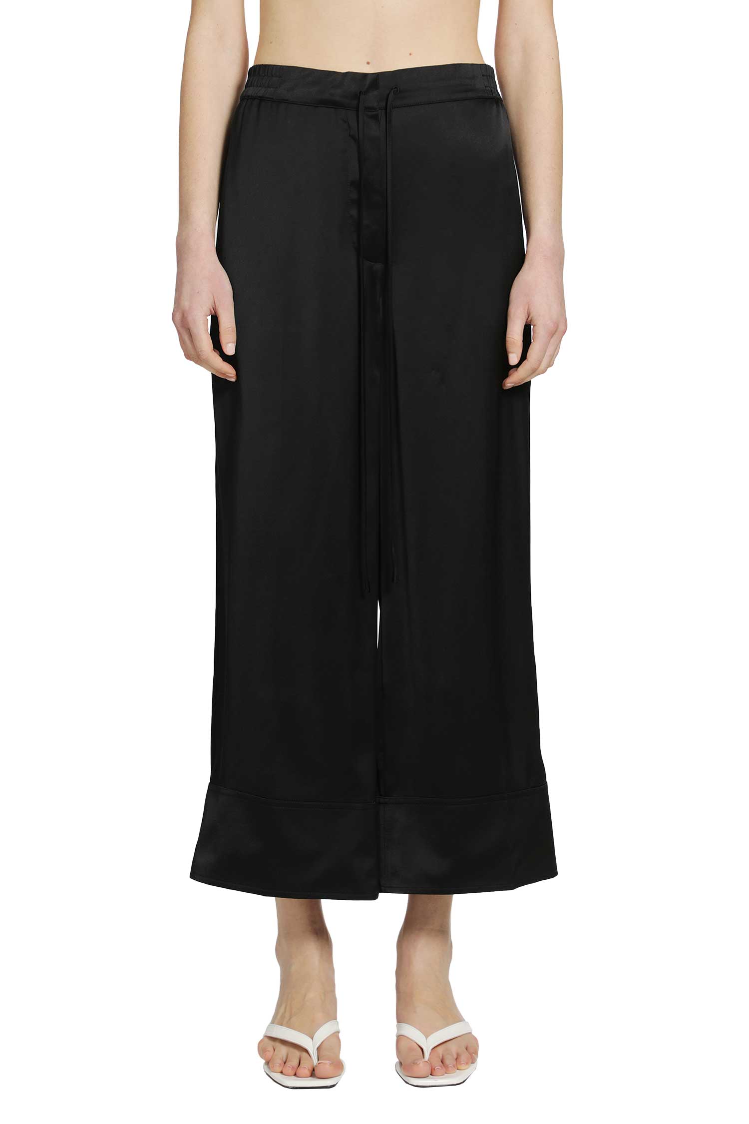 Toteme Satin Drawstring Trousers, view 2