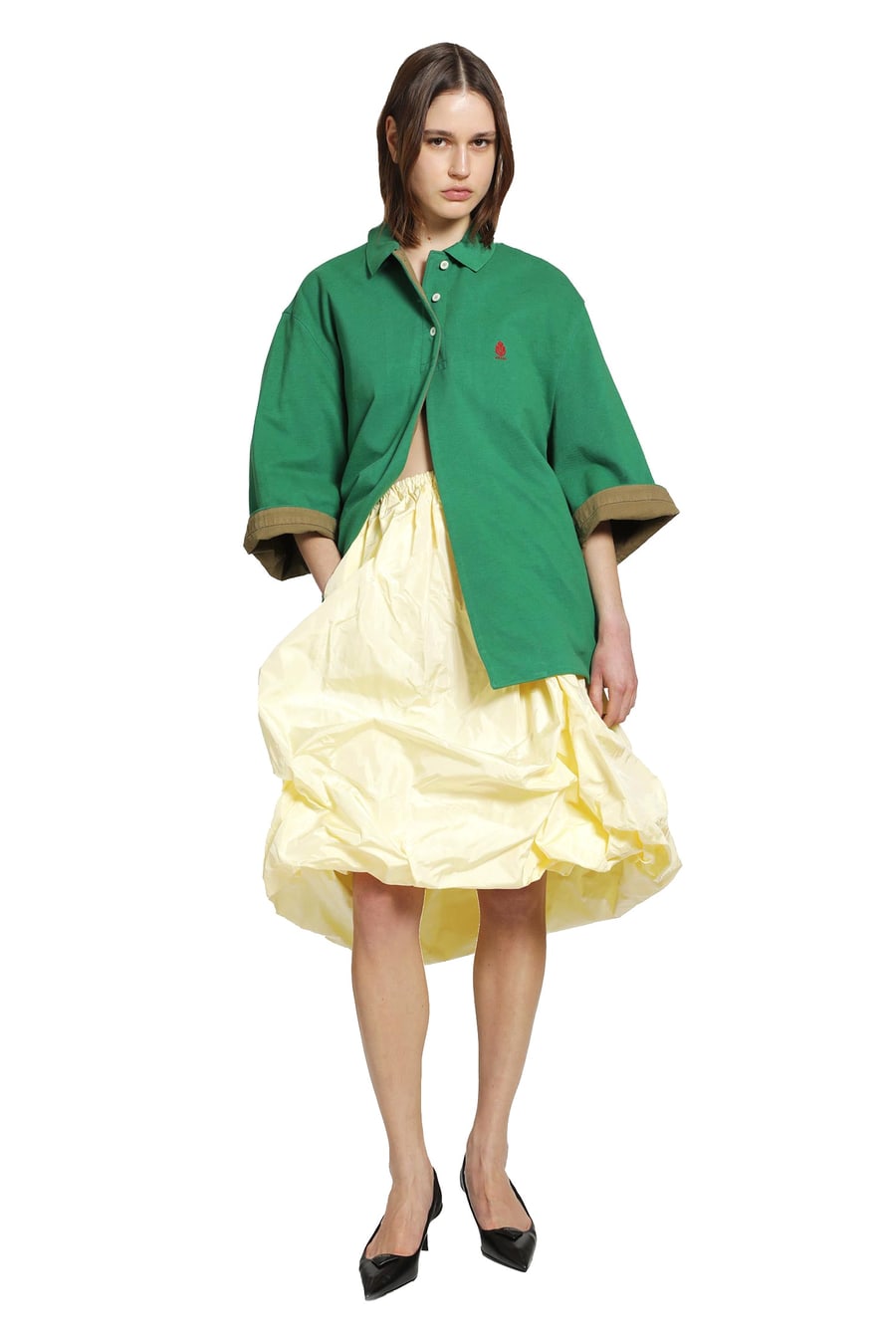 Prada Technical Taffeta Skirt, view 5
