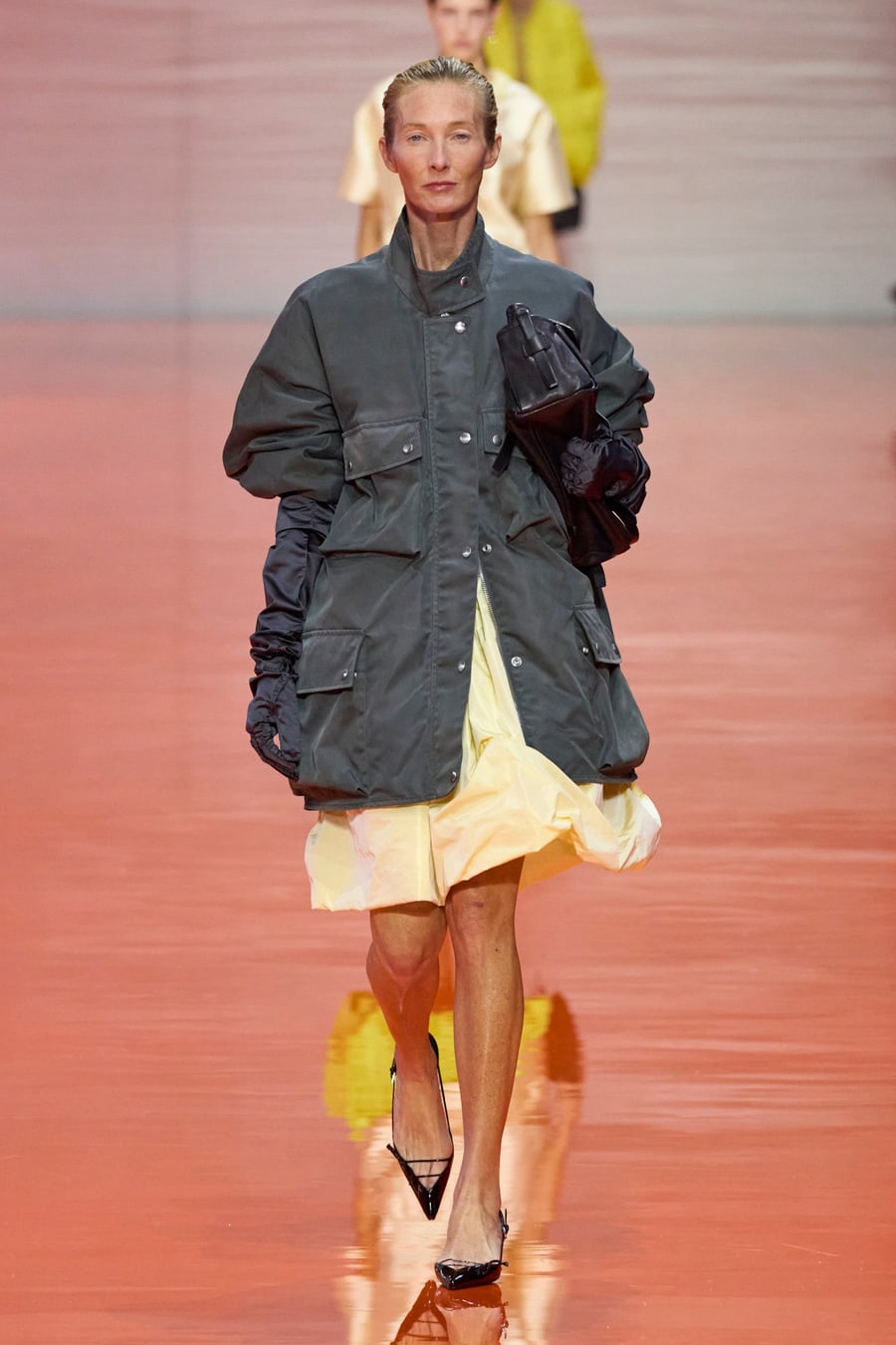 Prada Technical Taffeta Skirt, view 6