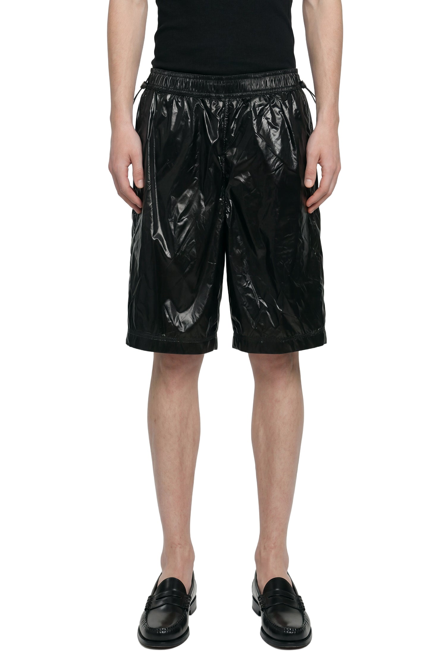 LAMINAR Shiny Nylon Shorts