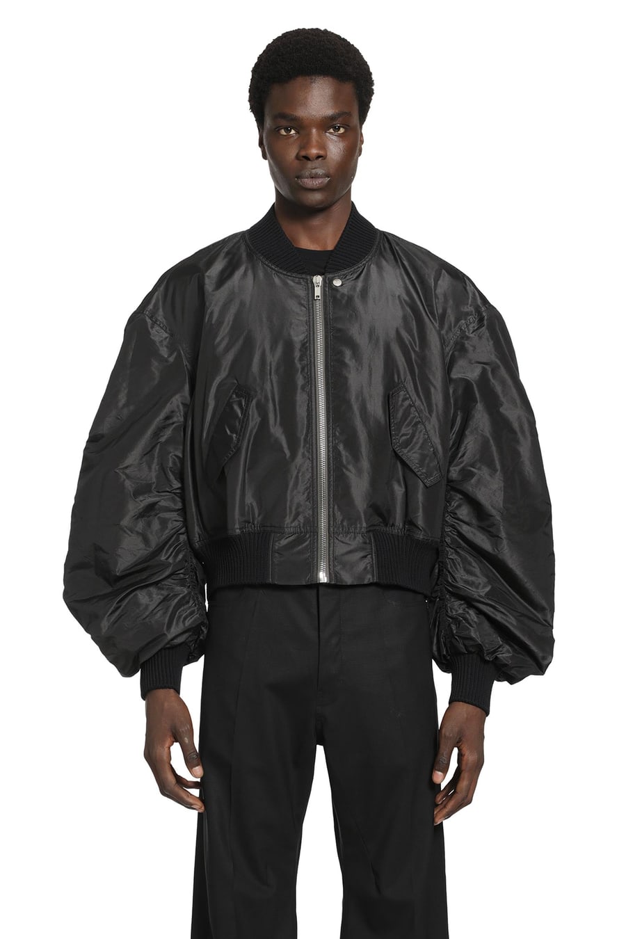 Rick Owens Temple Secchia Flight Jacket, view 2