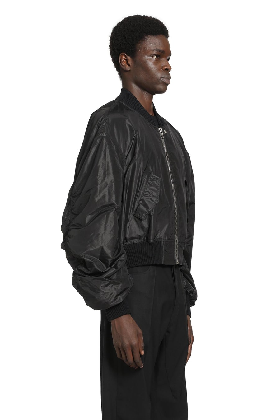 Rick Owens Temple Secchia Flight Jacket, view 3