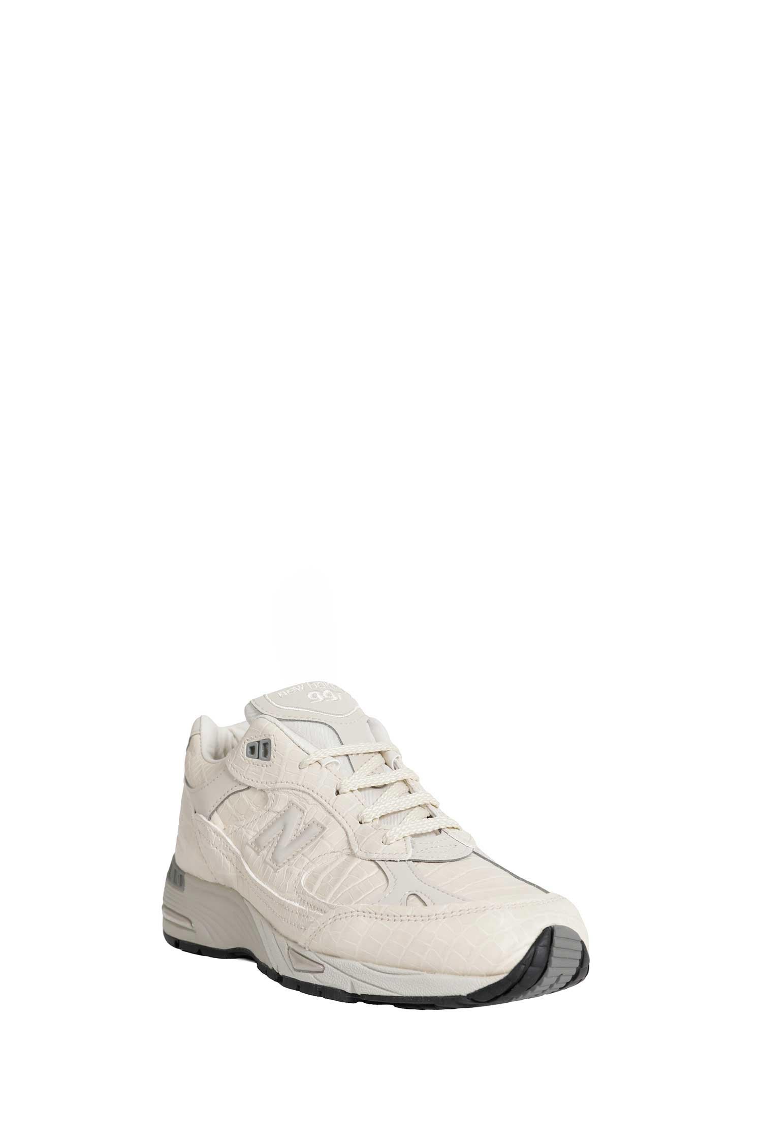 New Balance W991v1 Croc Skin Sneakers, view 2