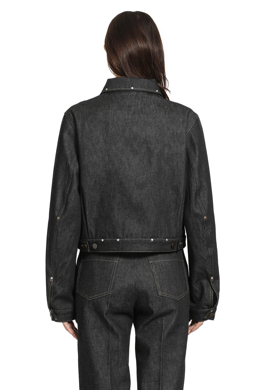 Lemaire Denim Studded Jacket, view 4