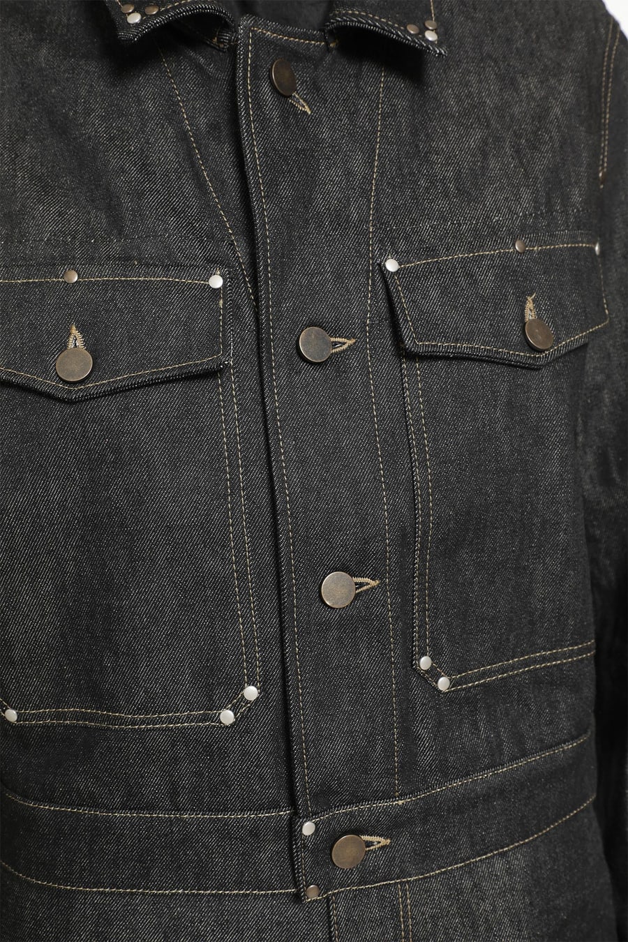 Lemaire Denim Studded Jacket, view 5