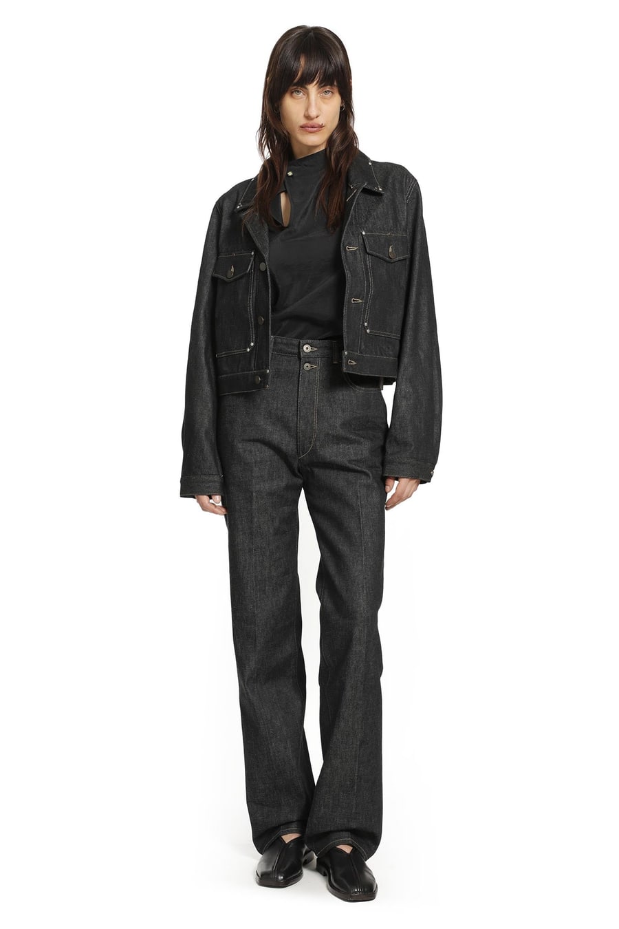 Lemaire Denim Studded Jacket, view 6