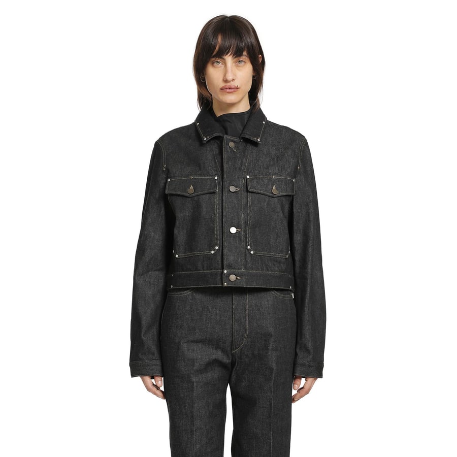 Lemaire Denim Studded Jacket, view 7