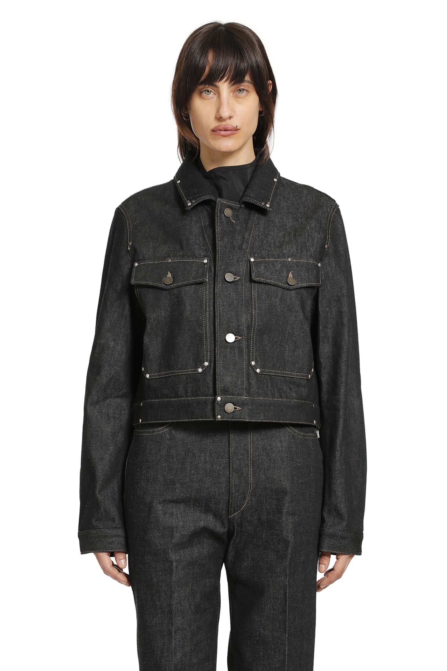 Lemaire Denim Studded Jacket, view 2