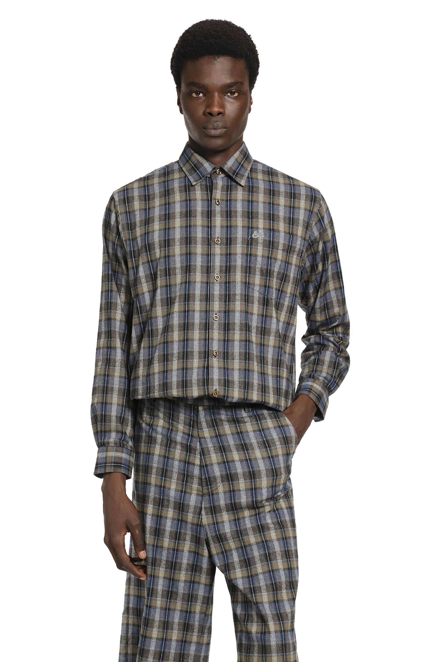 ERL Checked Woven Shirt