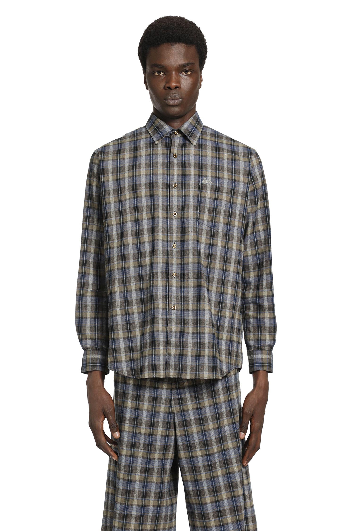 ERL Checked Woven Shirt, view 2
