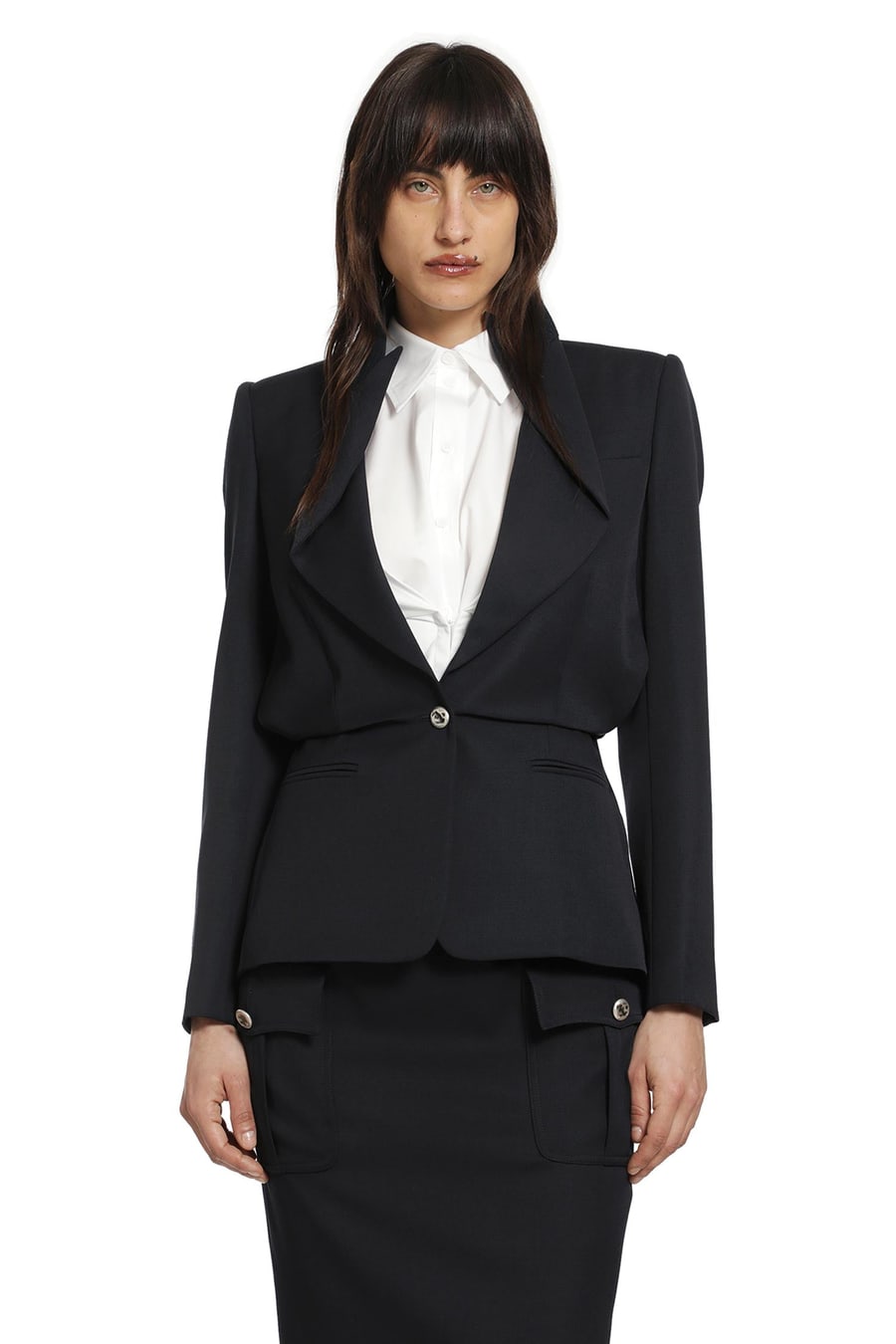 MCQUEEN Folded Lapel Blazer