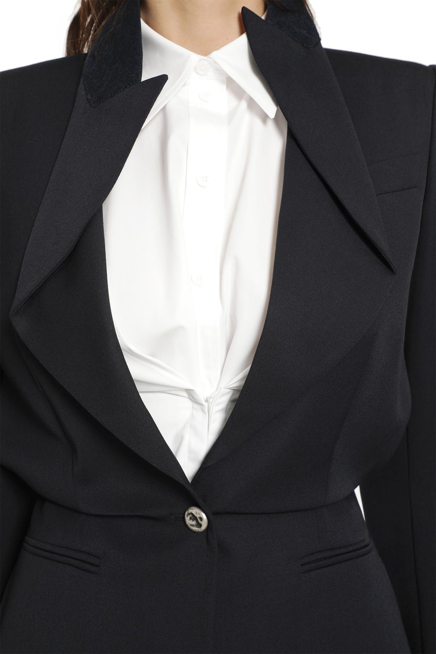 MCQUEEN Folded Lapel Blazer, view 5