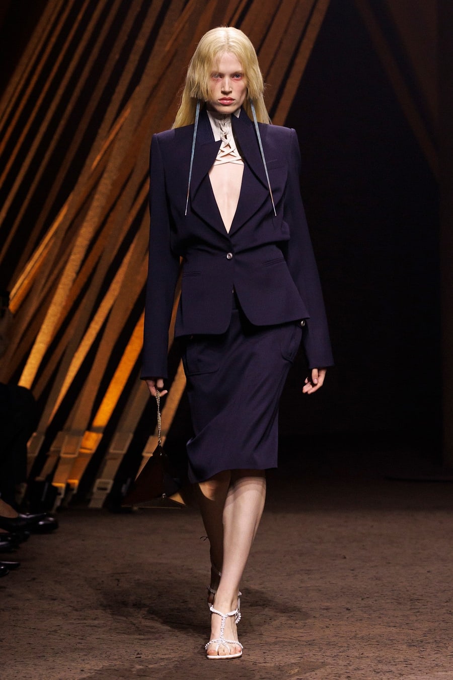 MCQUEEN Folded Lapel Blazer, view 7