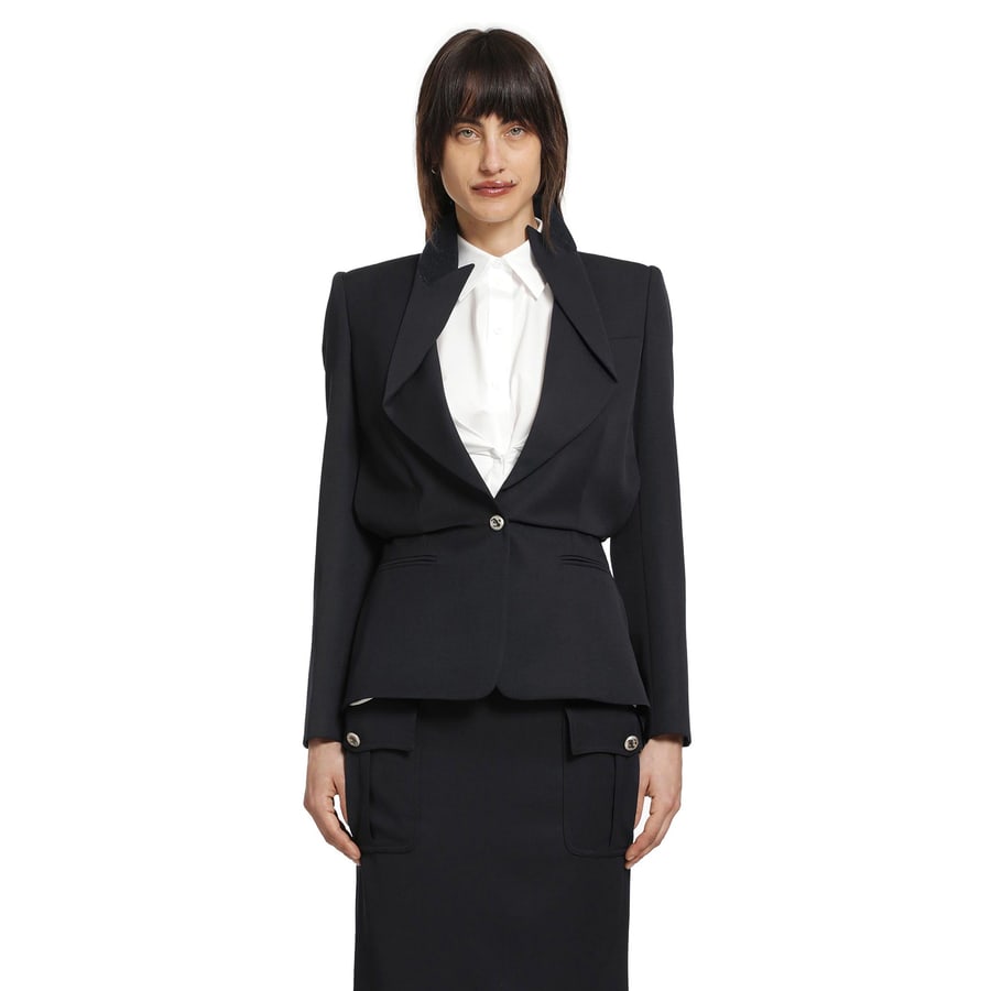 MCQUEEN Folded Lapel Blazer, view 8