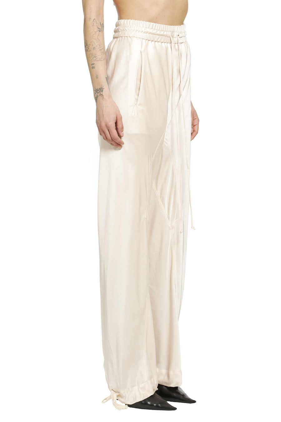 YEHUAFAN Satin Pants, view 3