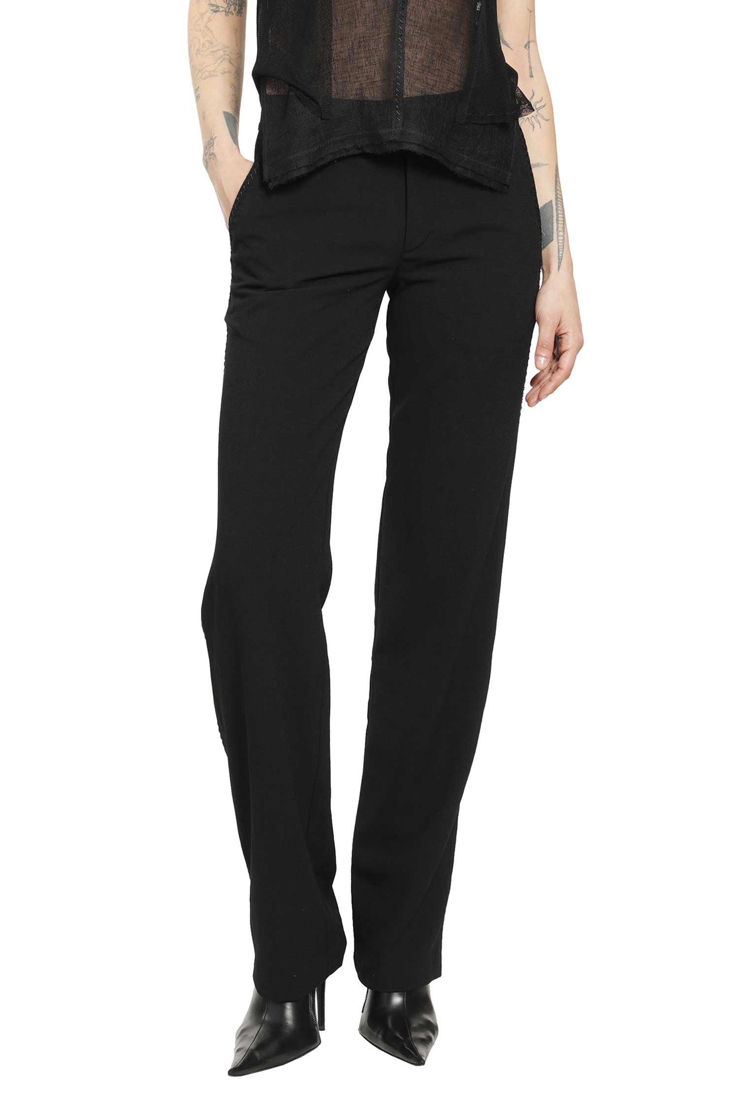 YEHUAFAN Tailored Wool Trousers