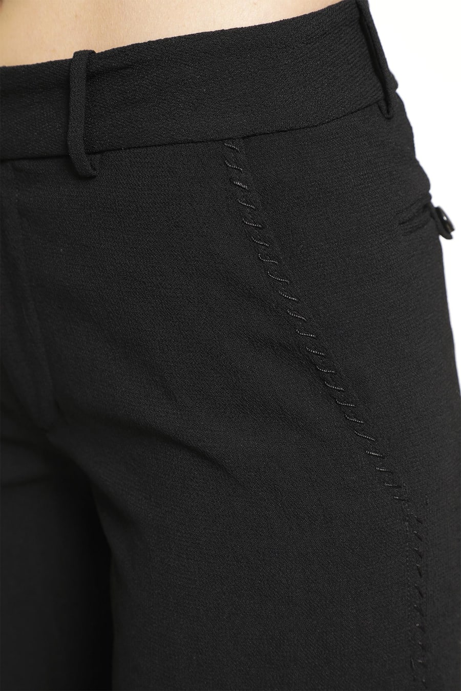 YEHUAFAN Tailored Wool Trousers, view 5