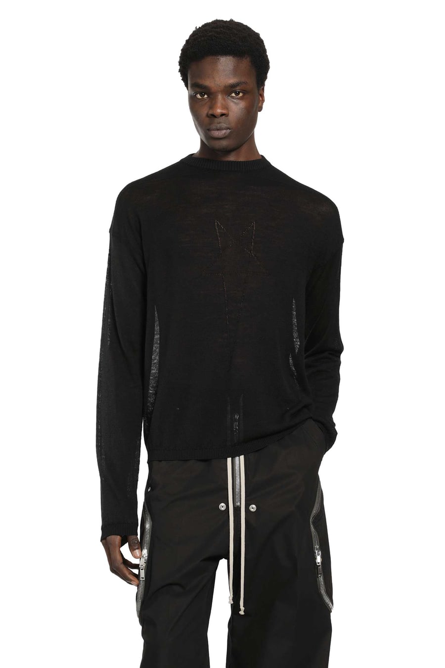 Rick Owens Temple Sheer Sweater