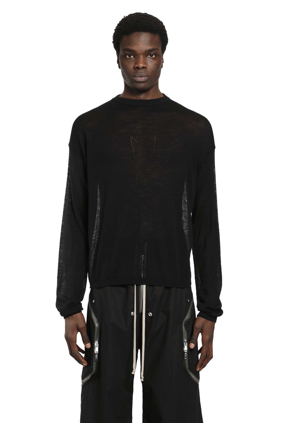 Rick Owens Temple Sheer Sweater, view 2