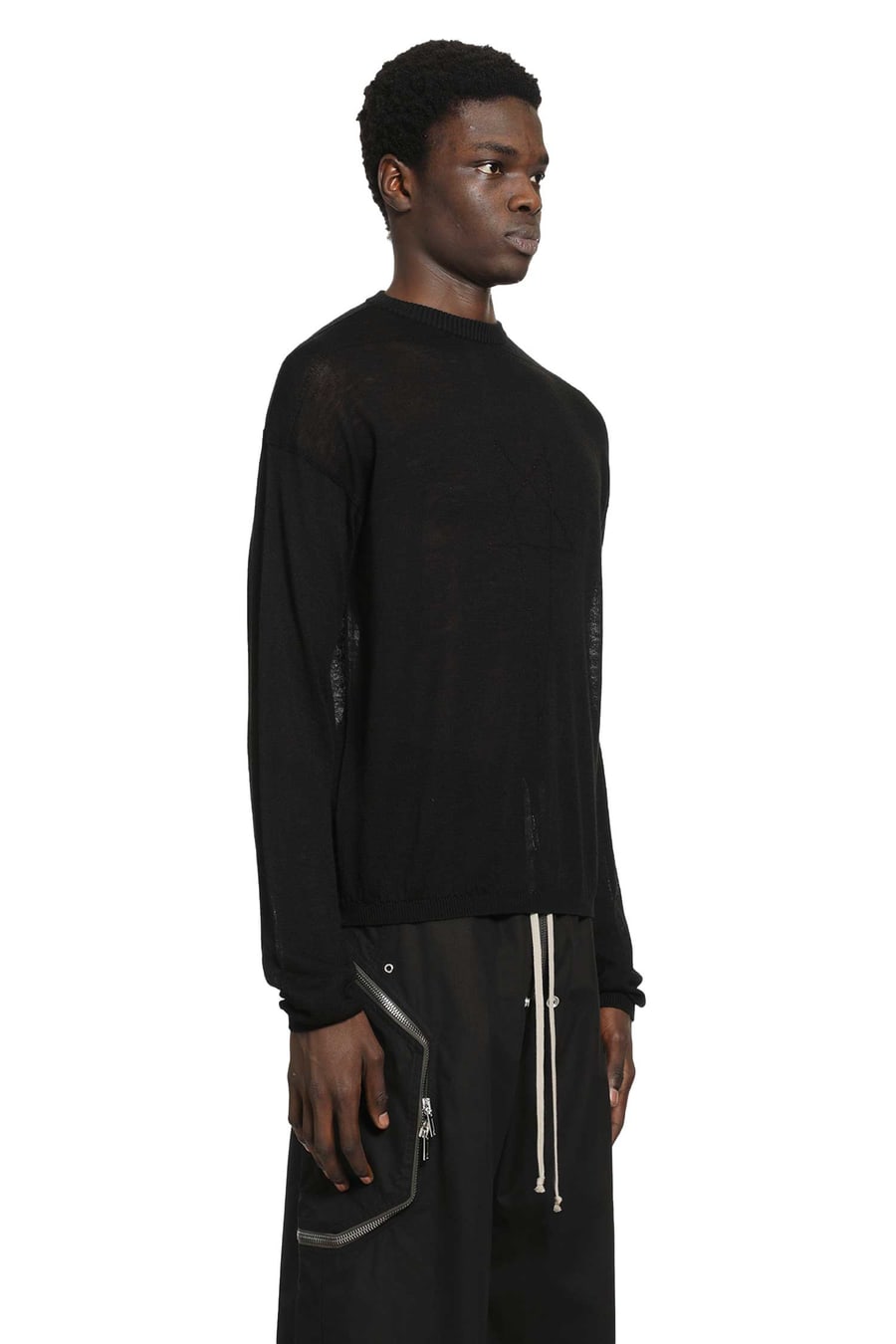 Rick Owens Temple Sheer Sweater, view 3