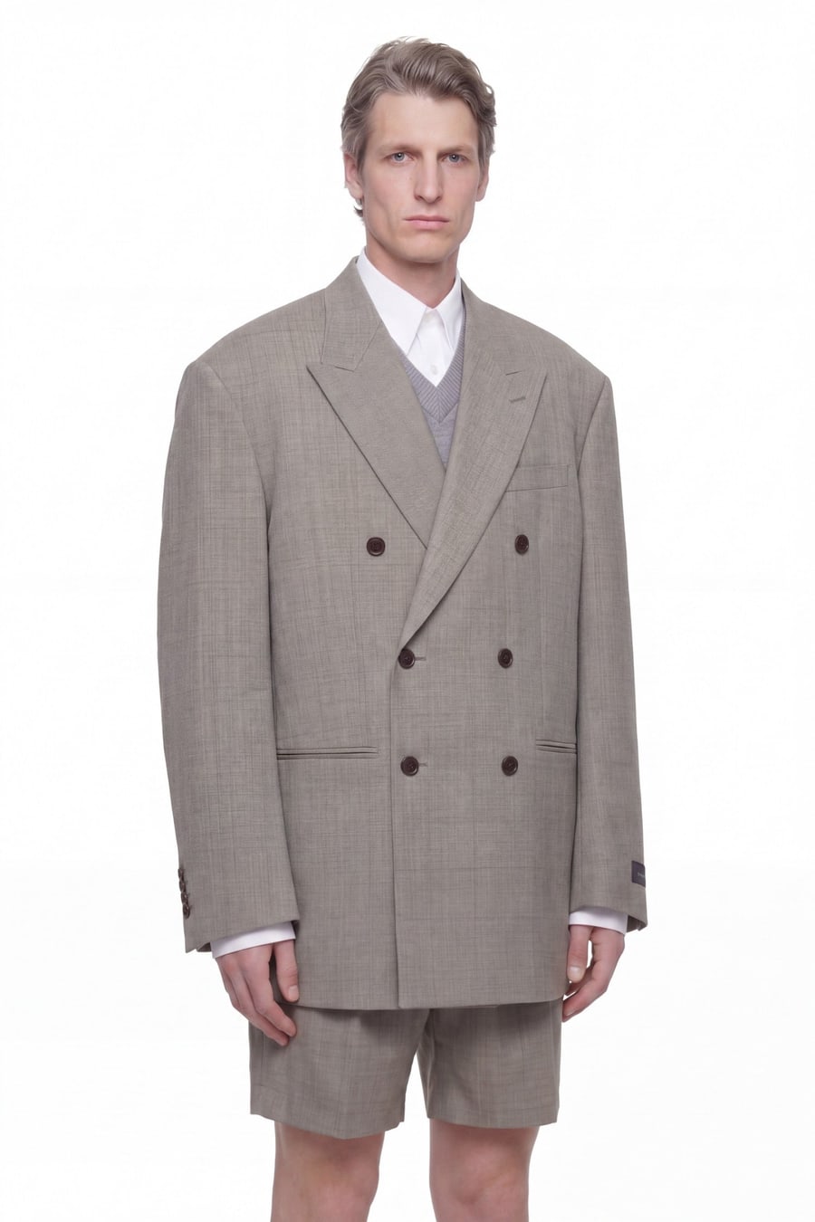 HED MAYNER Double-Breasted Wool Blazer, view 3