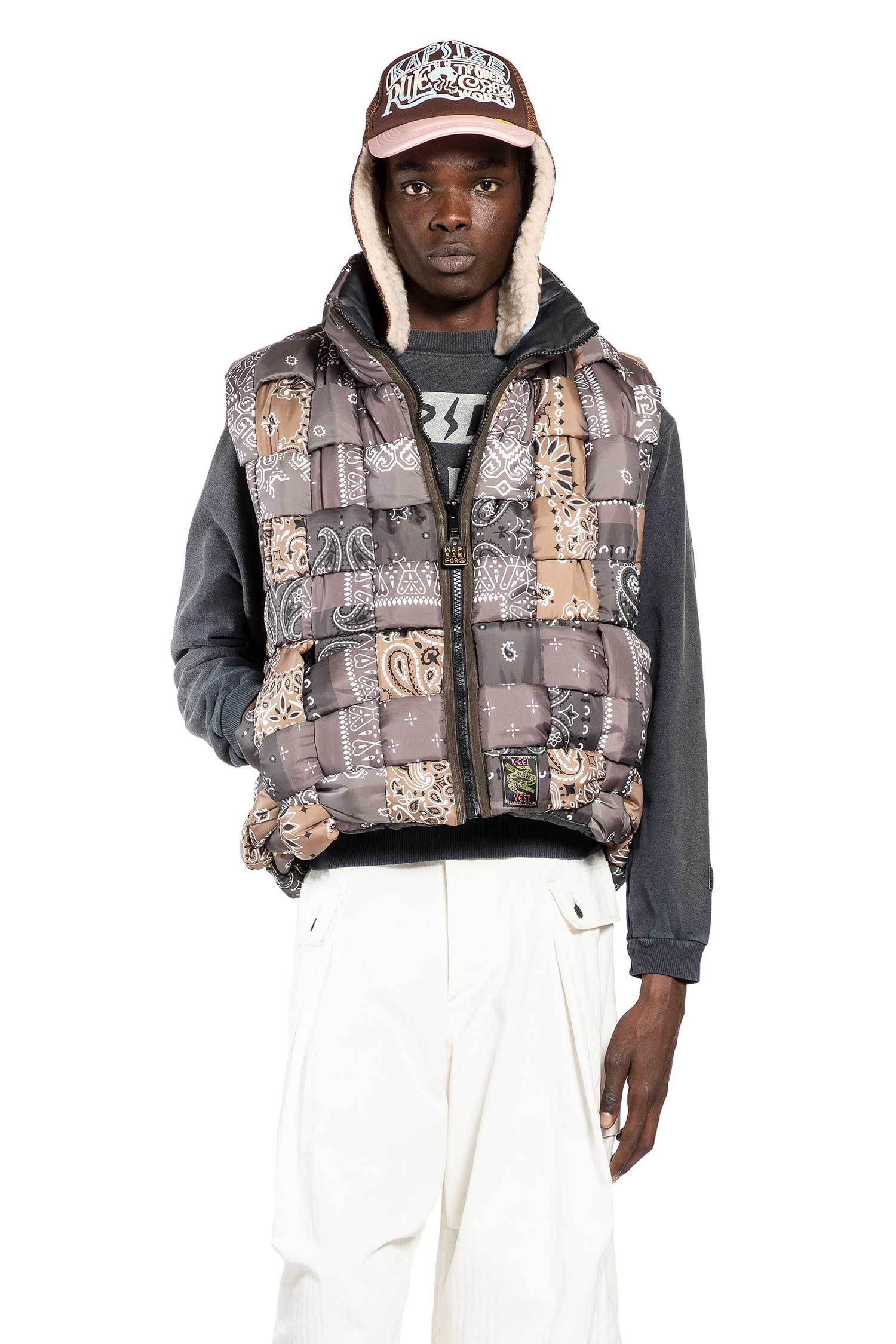 KAPITAL Bandana Nylon Keel Weaving Vest