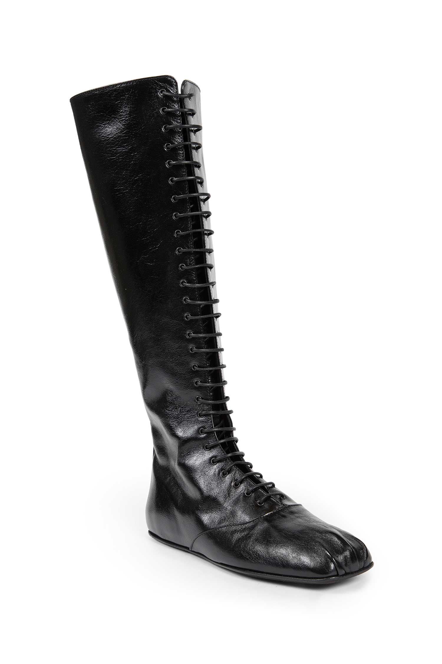 Ann Demeulemeester Ysha Boots in Semi-Shiny Leather, view 2