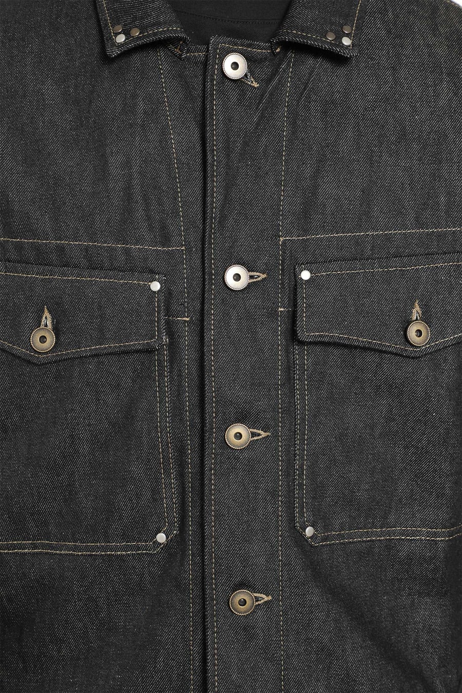 Lemaire Trucker Denim jacket with Studs, view 5