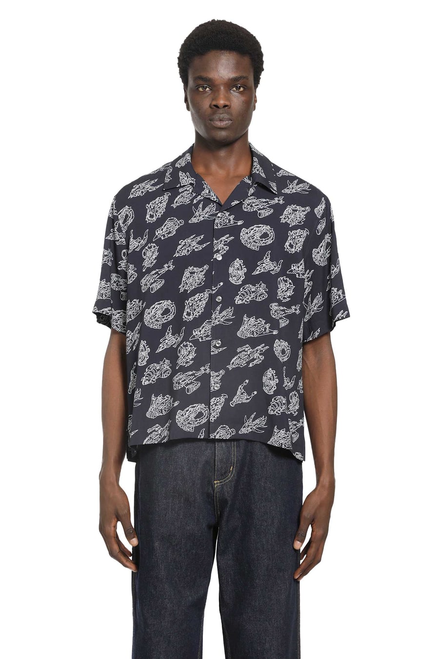 Moncler Printed Short Sleeve Shirt