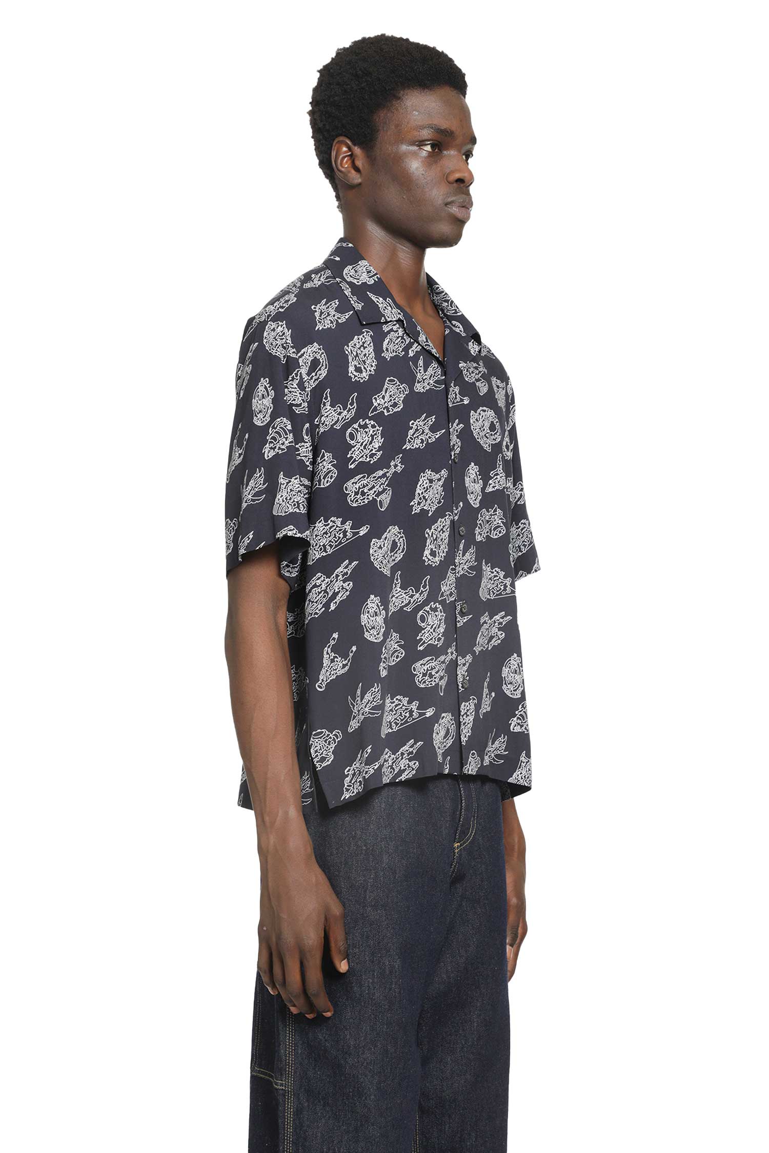 Moncler Printed Short Sleeve Shirt, view 2
