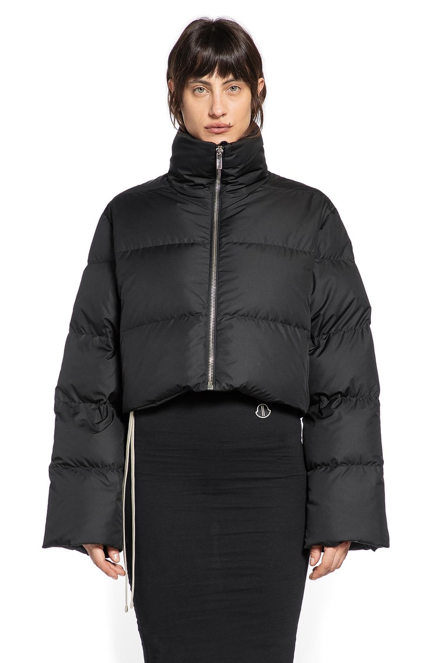 Rick Owens Moncler x Rick Owens Cropped Down Jacket, view 2