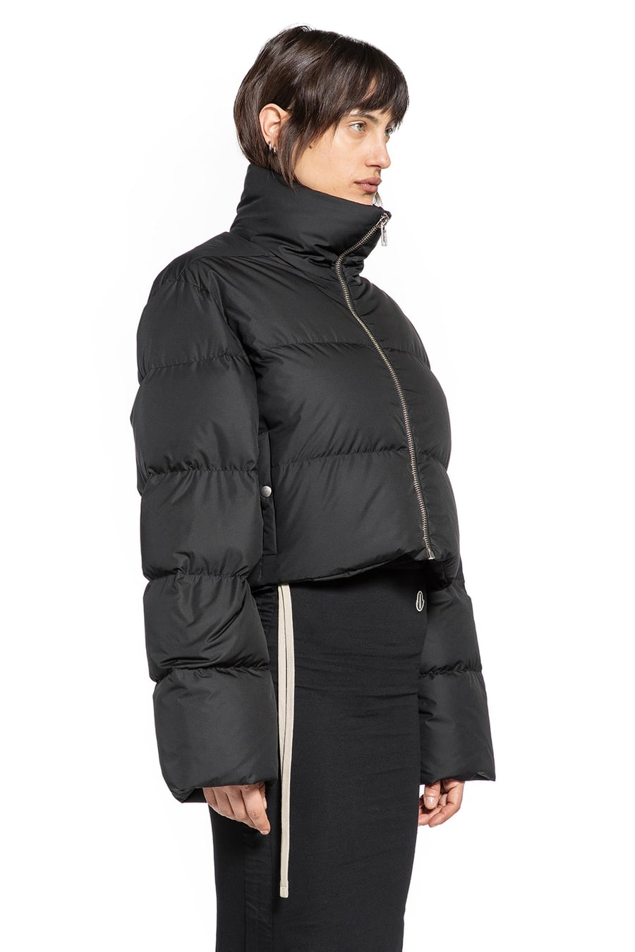 Rick Owens Moncler x Rick Owens Cropped Down Jacket, view 3