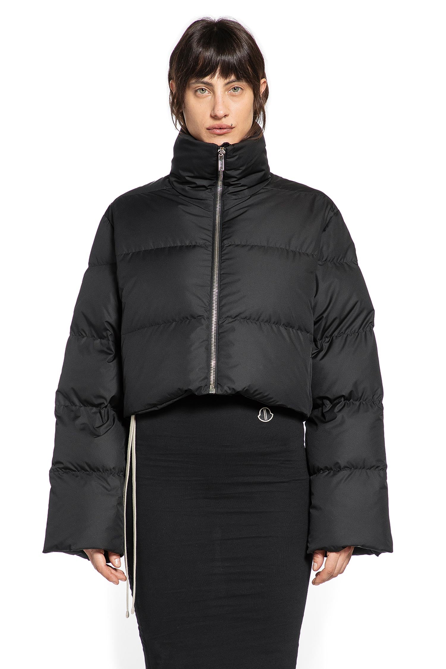 Rick Owens Moncler x Rick Owens Cropped Down Jacket, view 2