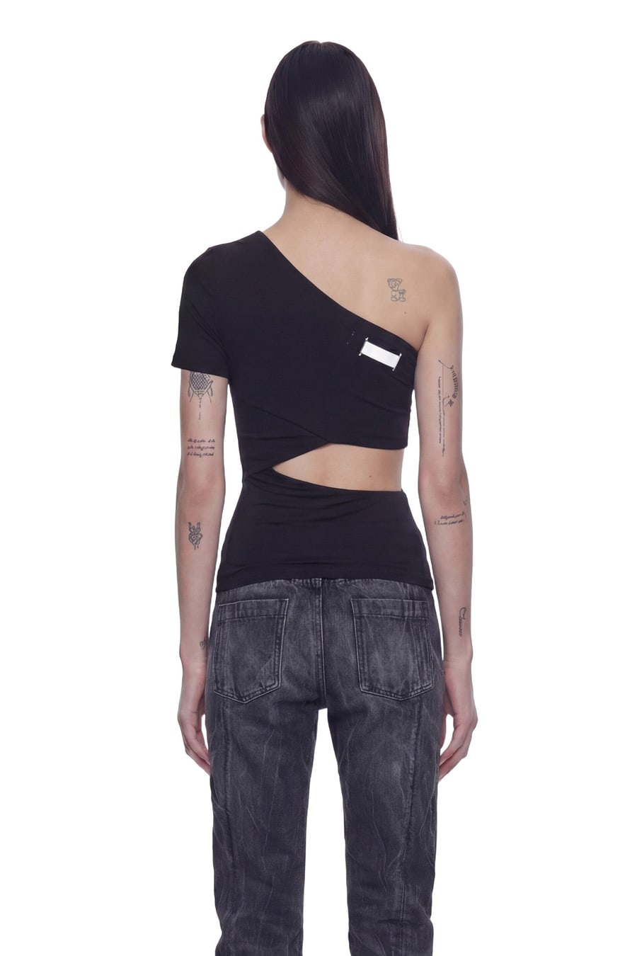 NVL GARDE One Shoulder Wrap Top, view 3