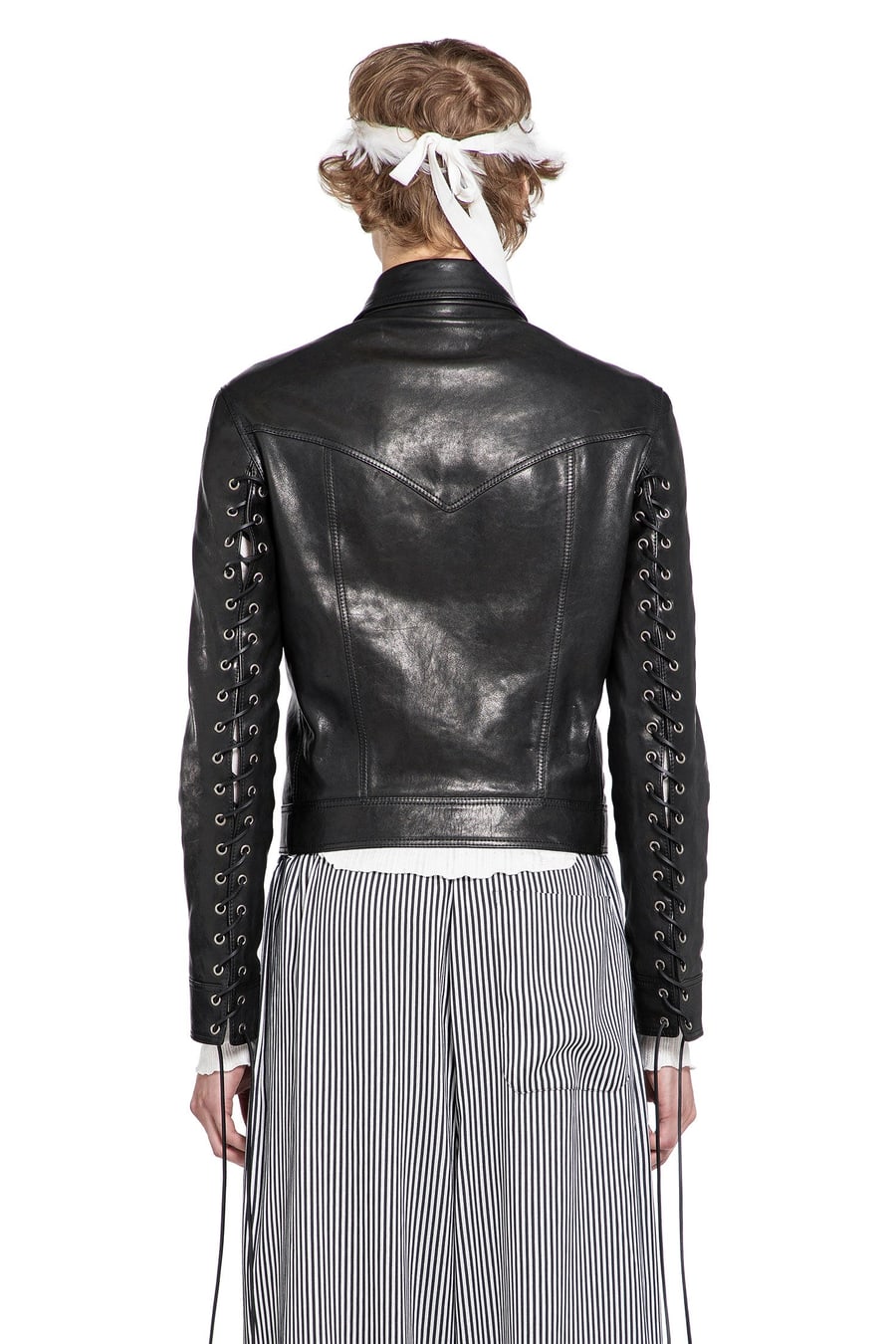 Ann Demeulemeester Ulv Western Jacket in Leather, view 4