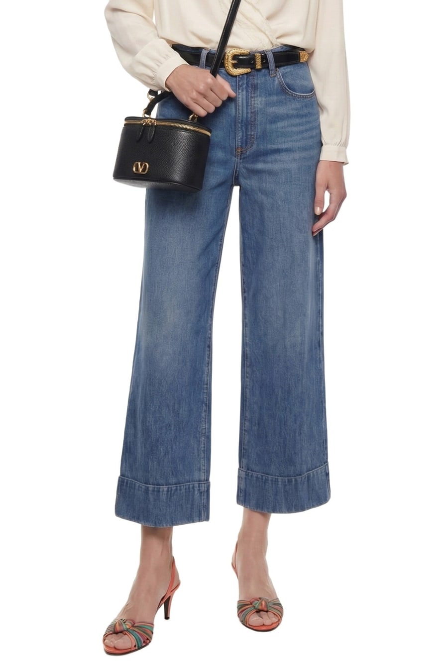VALENTINO Cropped Flare Jeans