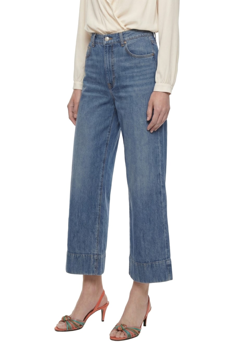 VALENTINO Cropped Flare Jeans, view 3