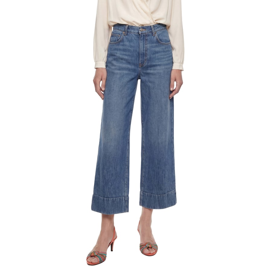 VALENTINO Cropped Flare Jeans, view 6