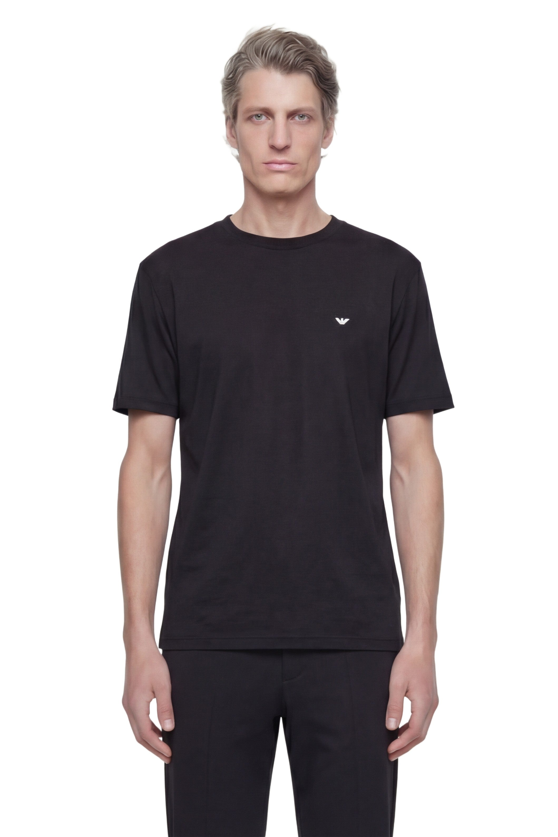 Emporio Armani Eagle Embroidery T-Shirt, view 2
