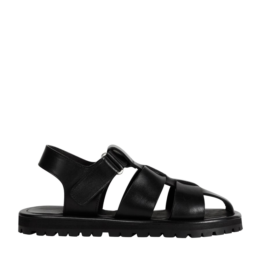 STUDIO NICHOLSON Sandom Leather Sandals, view 8