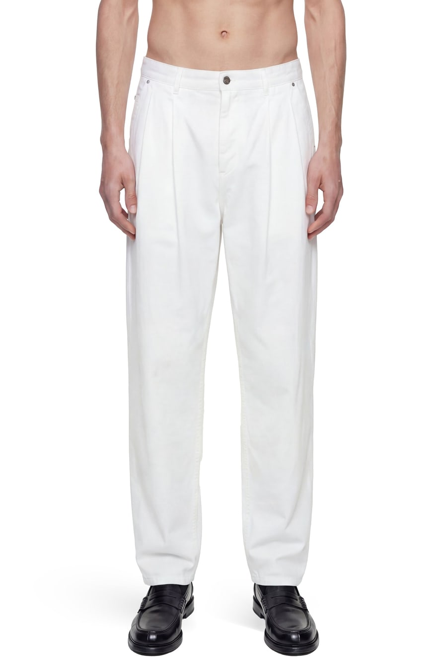 HED MAYNER Pleated Denim Pants, view 2
