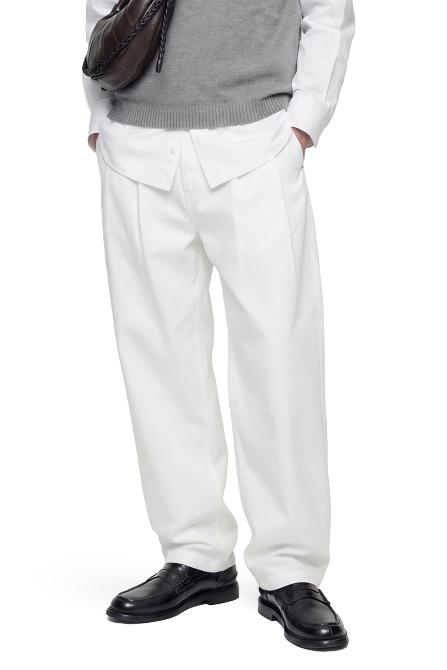HED MAYNER Pleated Denim Pants